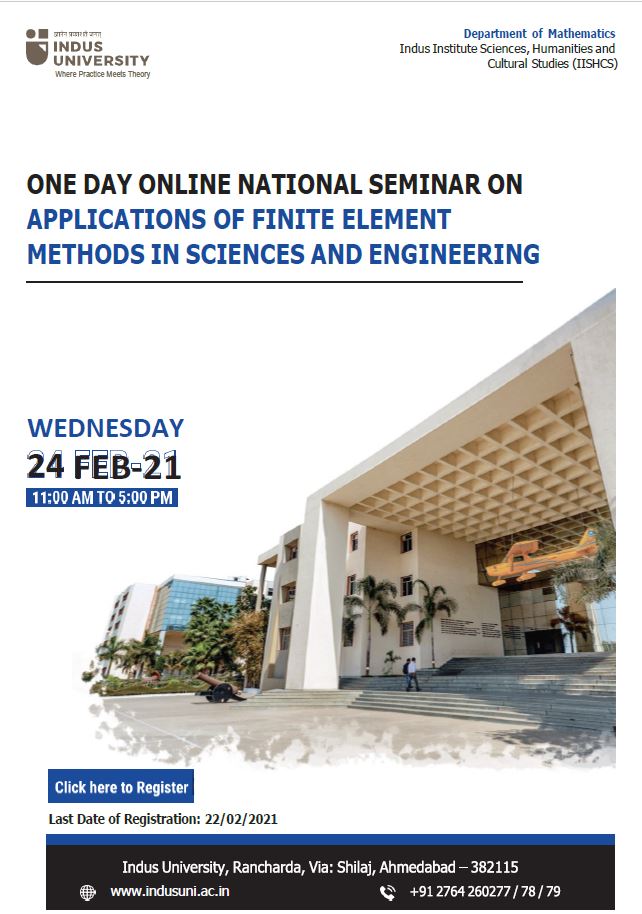 One Day Online National Seminar on Applications of Finite Element Methods in Sciences and Engineering - 20210217