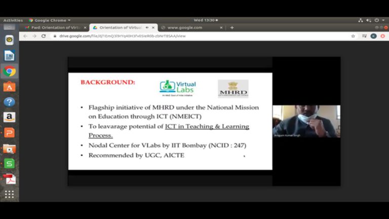 workshop on “Virtual Labs” (1)