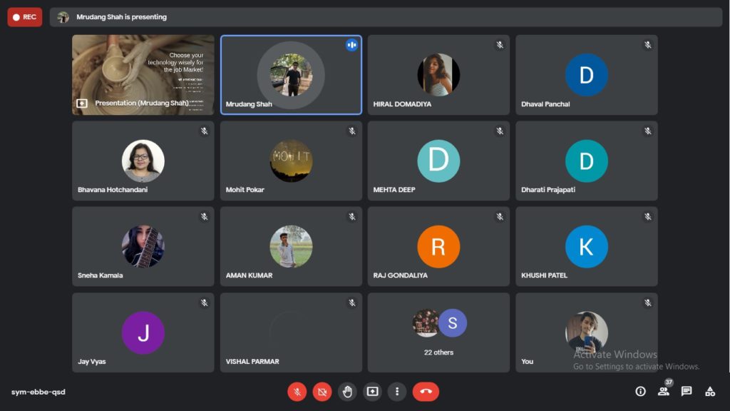 Webinar on Choose your technology wisely for the job market (4)