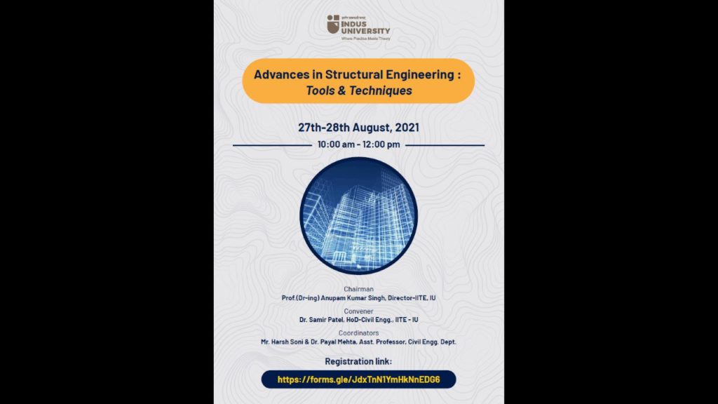 Workshop on Advances in Structural Engineering Tools & Techniques2