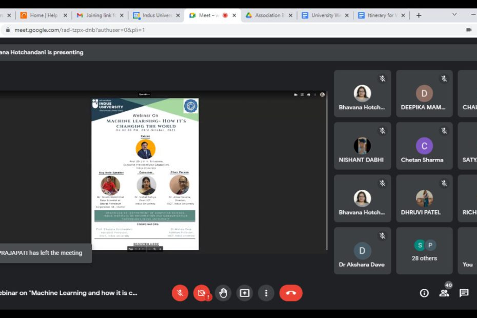 Webinar on Machine Learning and how it is changing the world (1)