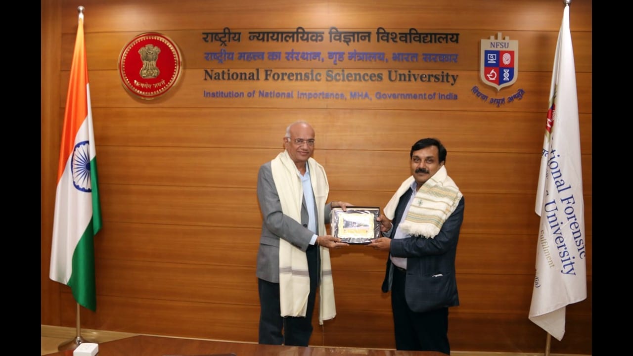 WMoU Signing ceremony with National Forensic Science University (NFSU) Gandhinagar (1)