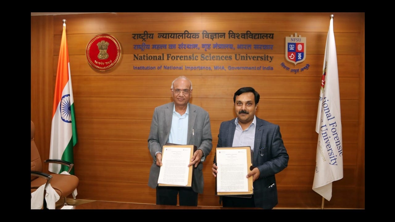WMoU Signing ceremony with National Forensic Science University (NFSU) Gandhinagar (3)