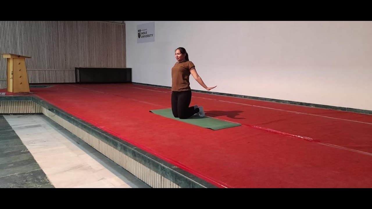Yoga Session by Ms Kinjal Shah – To strengthen physical and mental health