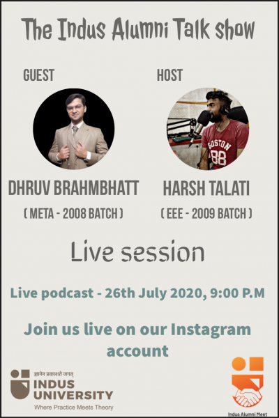 Dhruv Brahmbhatt - Indus Alumni Talk Show (2)