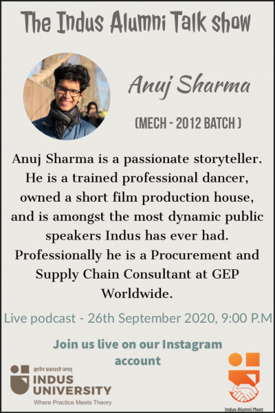 Indus Alumni Talk Show Anuj Sharma (1)