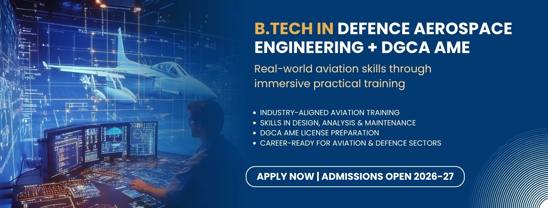 B.Tech Defence Aerospace Engineering + DGCA AME