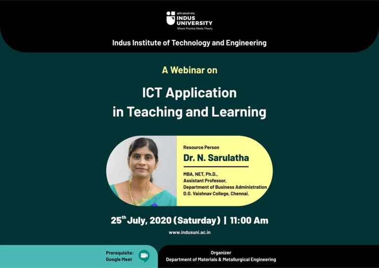 Webinar on ICT application in teaching & Learning