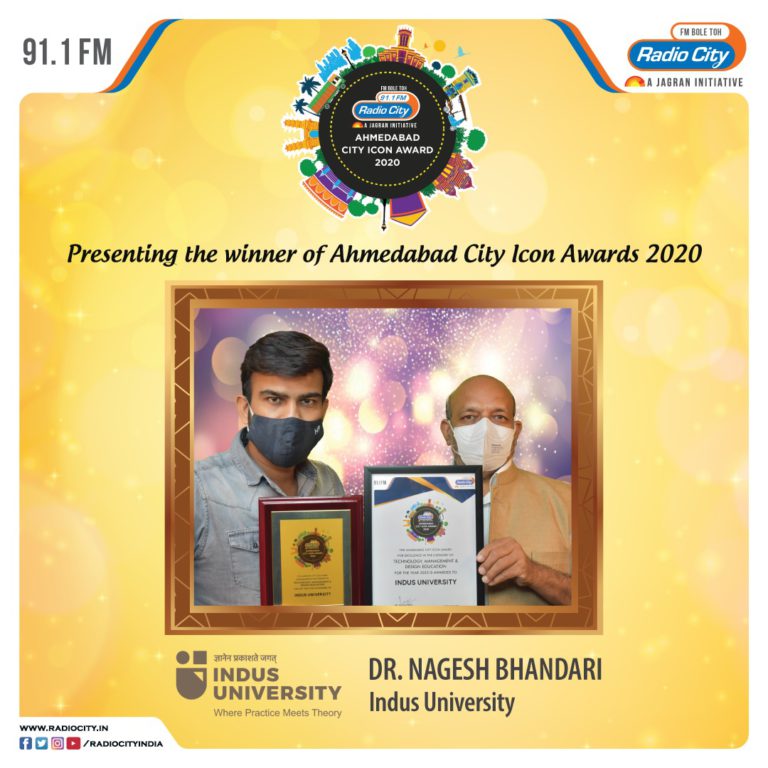 Radio City Award Ahmedabad city icon award 2020