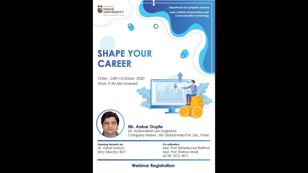 Webinar on Shape your career - 24 Oct 2020