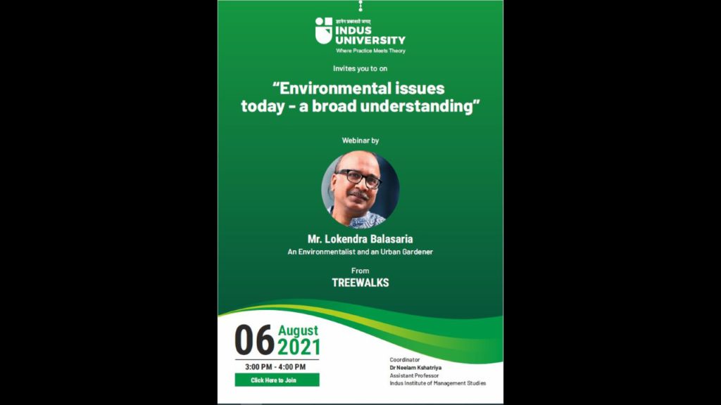Environmental issues today - a broad understanding